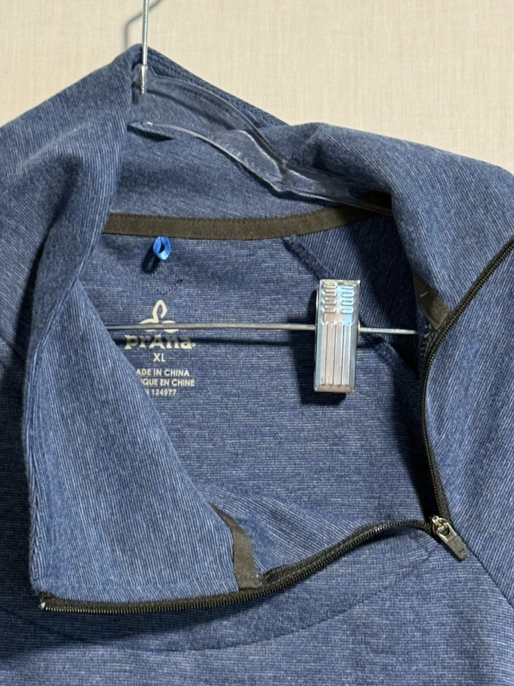 prAna W2B0UR315 Blue Quarter-Zip Pullover Size XL - Picture 7 of 7